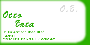 otto bata business card