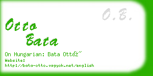 otto bata business card